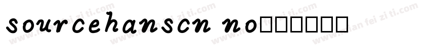sourcehanscn no字体转换
